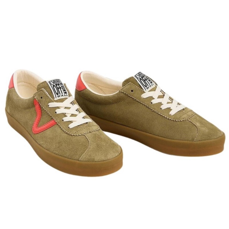 VANS SPORT LOW GUM POP OLIVE/RED